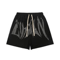 MIXED EMOTION Graphic Panel Casual Shorts