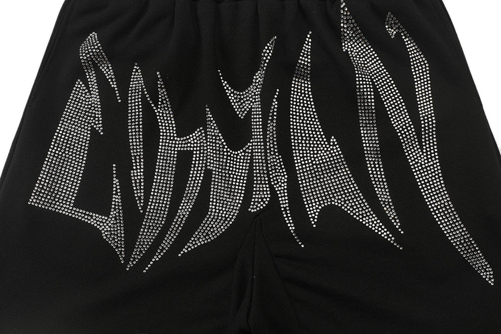 MIXED EMOTION Graphic Panel Casual Shorts