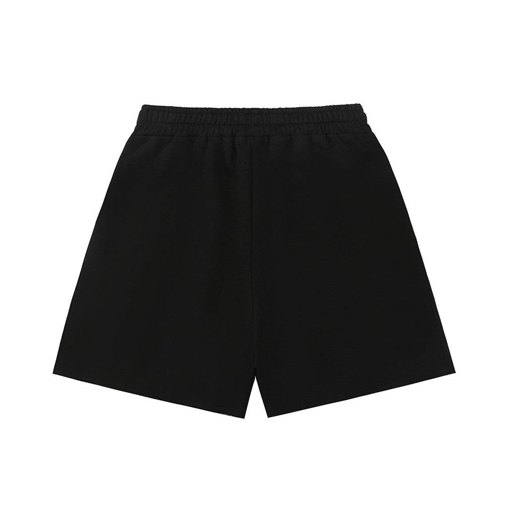 MIXED EMOTION Graphic Panel Casual Shorts