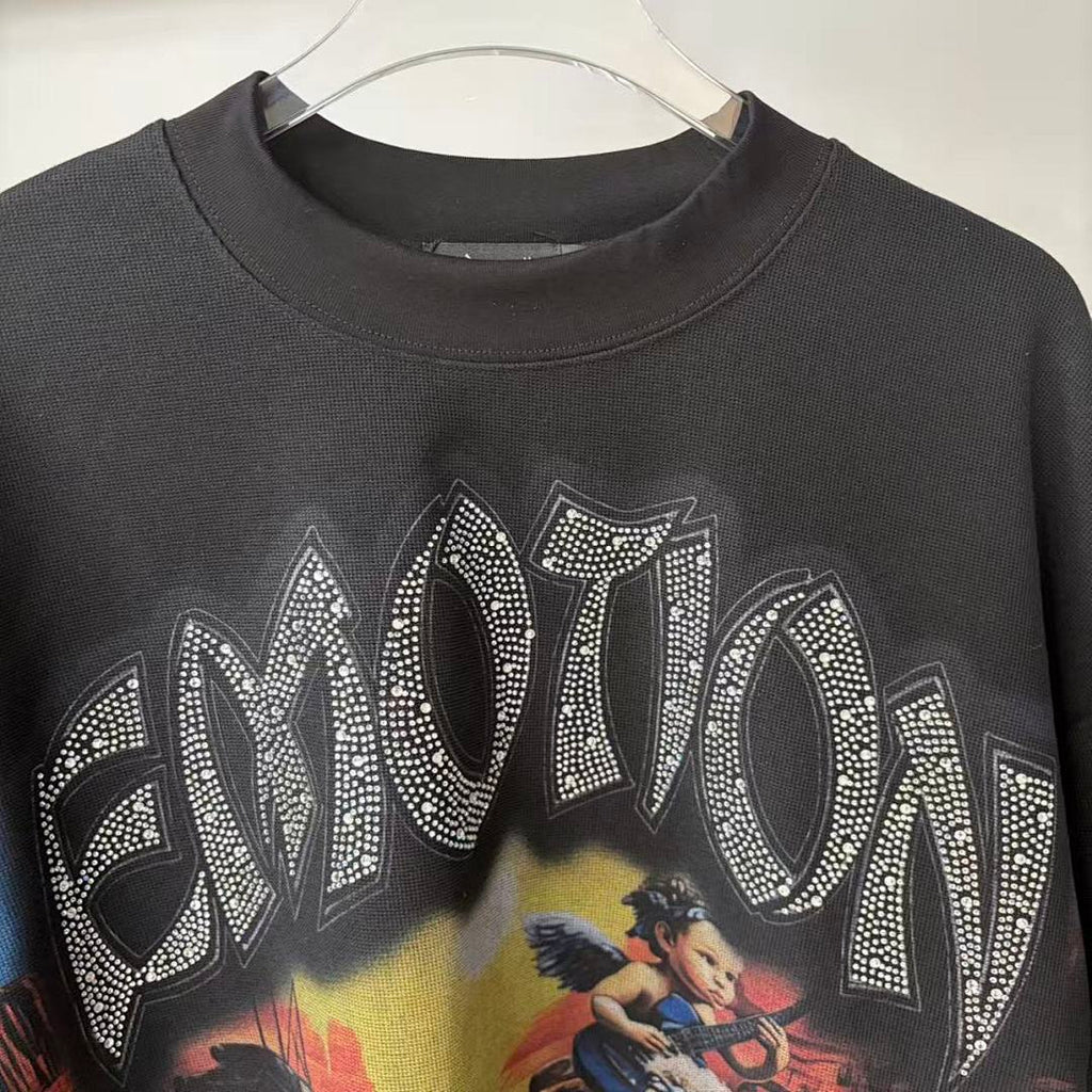 MIXED EMOTION Retro Character Graphic Crewneck