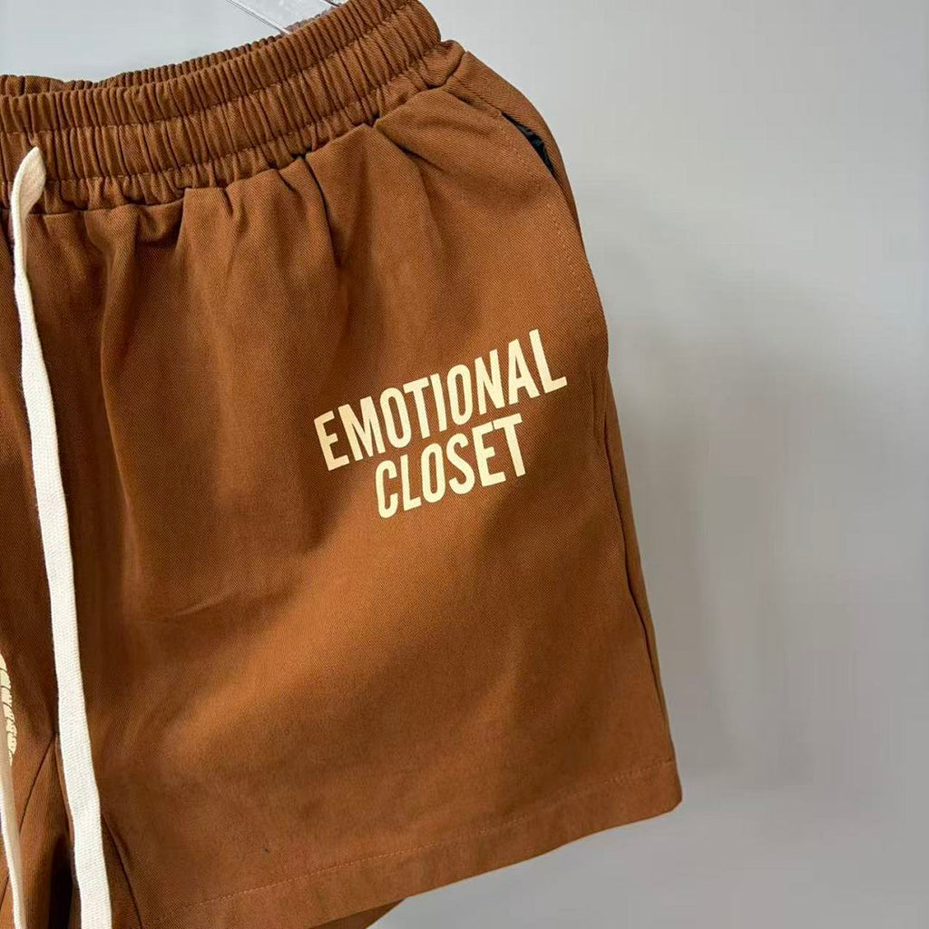 MIXED EMOTION Wing Graphic Casual Shorts