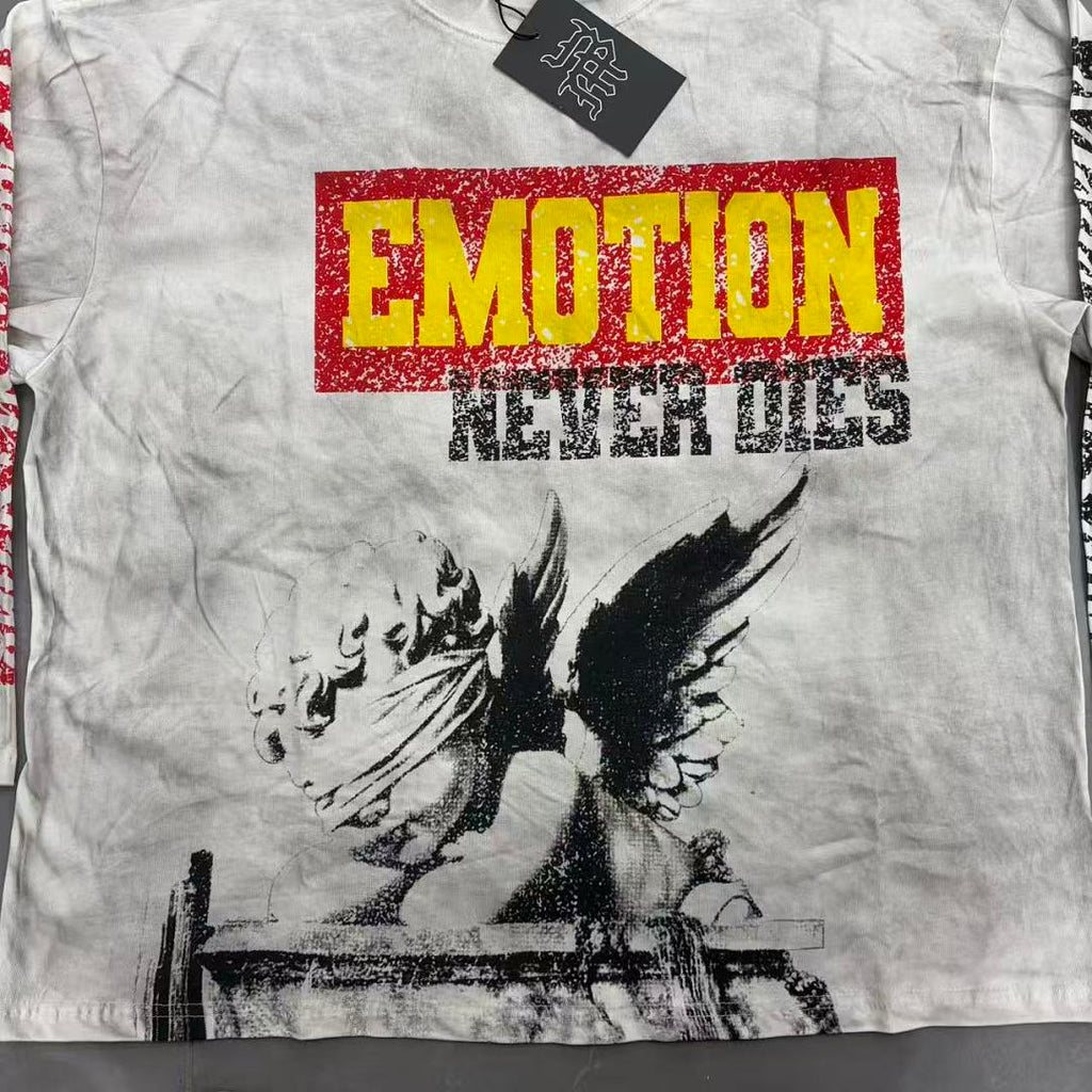 MIXED EMOTION Eagle Graphic Long Sleeve Streetwear Top