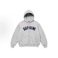Supreme Arc Logo Full-Zip Hooded Sweatshirt - Light Grey