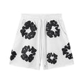 Denim Tears Cotton Wreath Shorts - White/Black