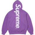 Supreme Oversized Vertical Logo Hooded Sweatshirt - Purple