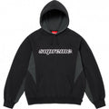 Supreme Contrast Panel Logo Hoodie – Black