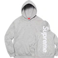 Supreme Vertical Logo Pullover Hoodie — Heather Gray