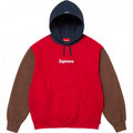 Supreme Colorblock Vertical Logo Hoodie