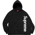 Supreme Vertical Logo Pullover Hoodie — Black