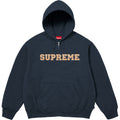 Supreme Classic Chest Logo Hooded Sweatshirt - Navy