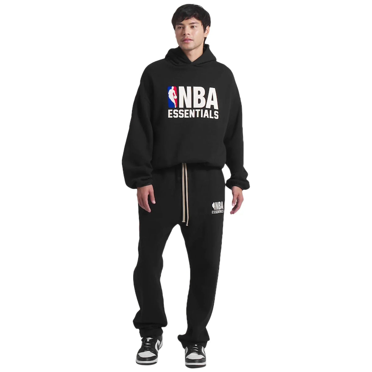 Fear of God Essentials x NBA Relaxed Black Sweatpants